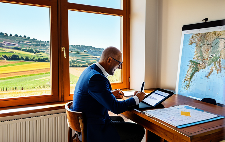 여행안내사로 일하며 창업한 사례 - Planning Authentic Travel Experiences**
"A cheerful entrepreneur sitting at a wooden desk, reviewin...