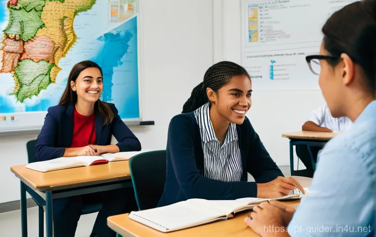 여행안내사 직무를 위한 필수 자격증 - **Academic Foundation & Global Perspective:**
    A vibrant image of a diverse group of aspiring tou...